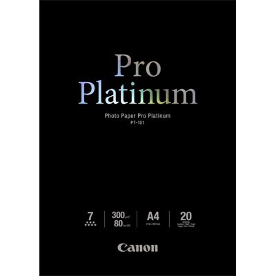Canon PT101 Pro Platinum A4 Paper - 20 Sheets