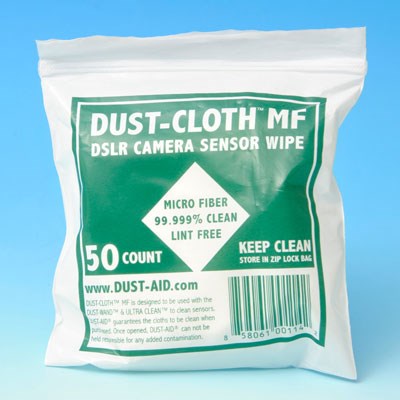 Dust-Aid Dust Cloth Microfibre Cleaning Wipes (Pack of 50) - 8 x 8cm