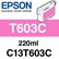Epson T603C Light Magenta 220ml Ink Cartridge