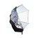 Interfit 109cm Translucent Umbrella with Silver/Black Cover - 7mm Shaft