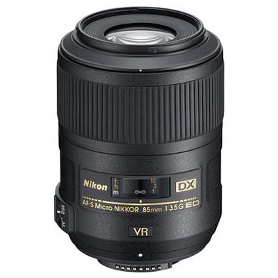 Nikon 85mm f35 G ED AF-S VR DX Micro Nikkor Lens