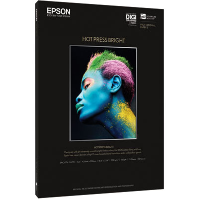 Epson Hot Press Bright A2 25 Sheets