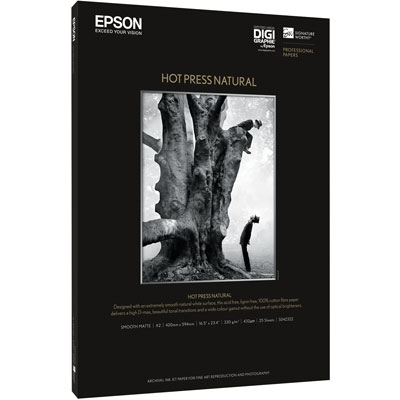 Epson Hot Press Natural A2 25 Sheets