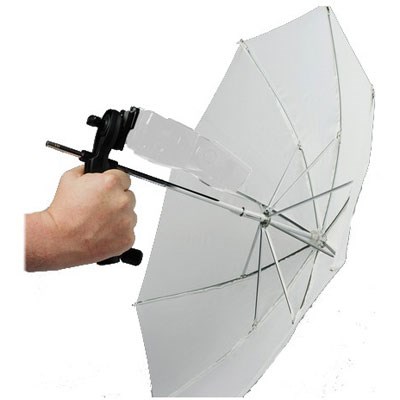 Manfrotto Brolly Grip Kit with Handle and 50cm Translucent Umbrella