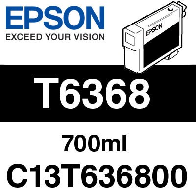 Epson T6368 Matte Black Ink Cartridge