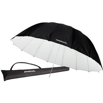 Westcott 220cm (7ft) Parabolic Umbrella - White/Black
