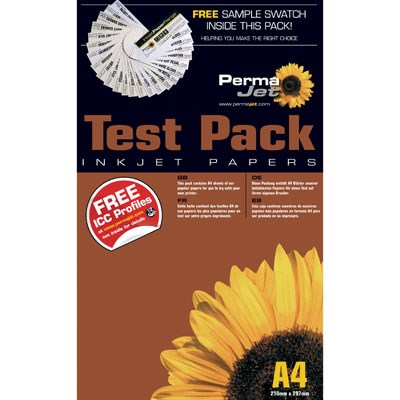 Permajet Digital Photo Test Pack Printing Paper A4 - 25 Sheets - Test Pack 1