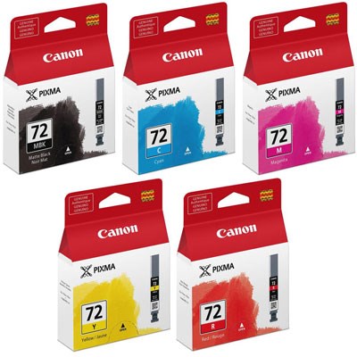 Canon PGI-72 MBK/C/M/Y/R Multipack Ink Cartridge