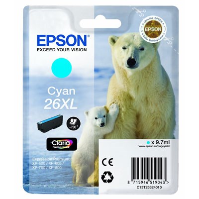 Epson 26XL Series Cyan Ink Catridge
