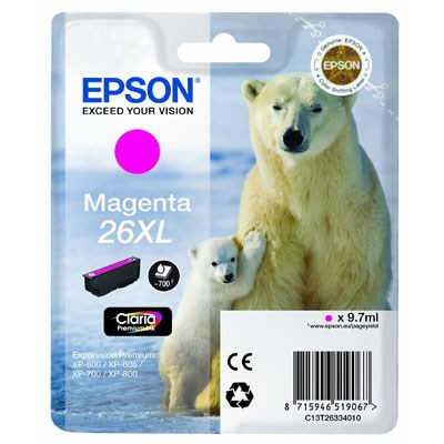 Epson 26XL Series Magenta Ink Catridge