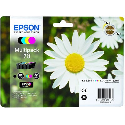 Epson 18 Series Multipack Ink Cartridge