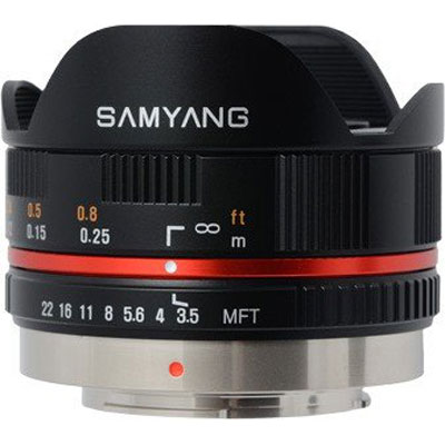 Samyang 7.5mm f3.5 UMC Fish-Eye Lens – Black – Micro Four Thirds