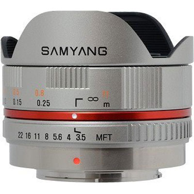 Samyang 7.5mm f3.5 UMC Fish-Eye Lens – Silver – Micro Four Thirds