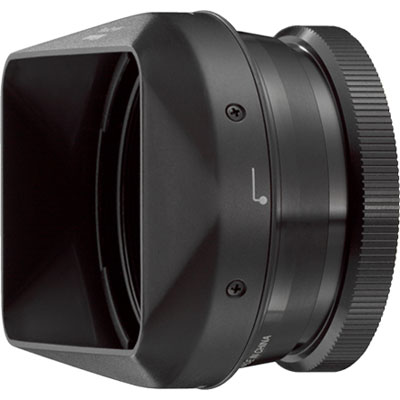 Nikon HN-CP18 Lens Hood and UR-E24 Adapter Ring – Black