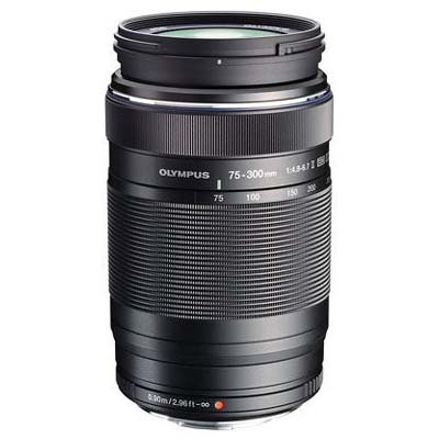 Olympus 75-300mm f4.8-6.7 II M.ZUIKO ED Micro Four Thirds Lens – Black