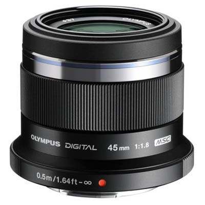 Olympus 45mm f1.8 M.ZUIKO Digital Micro Four Thirds Lens – Black
