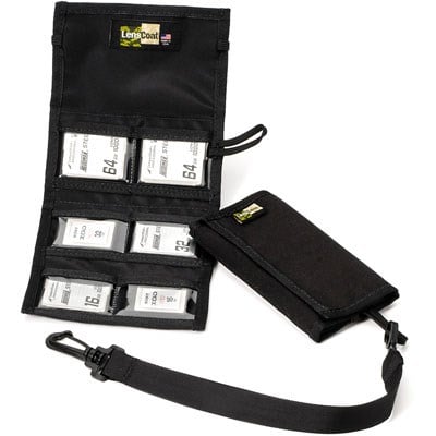 LensCoat CF6 Memory Card Wallet - Black