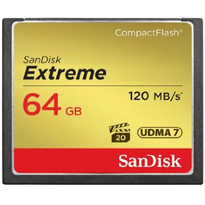 SanDisk Extreme 64GB 120MB/Sec Compact Flash Card
