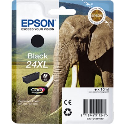 Epson 24XL Black Claria Photo HD Ink Cartridge