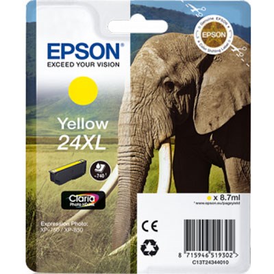 Epson 24XL Yellow Claria Photo HD Ink Cartridge