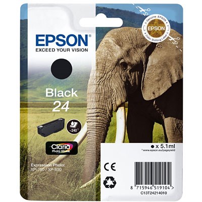 Epson 24 Black Claria Photo Ink Cartridge