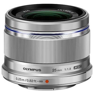 Olympus M.Zuiko Digital 25mm f1.8 Lens - Silver