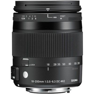 Sigma 18-200mm f3.5-6.3 DC Macro C OS HSM Lens - Nikon Fit