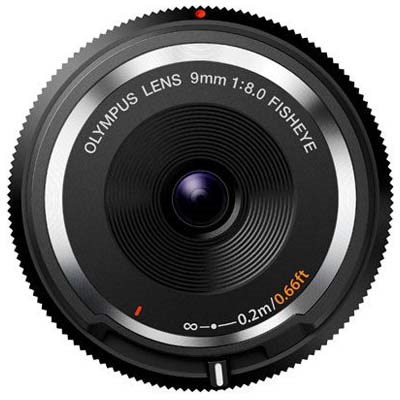Olympus 9mm f8 Fisheye Body Cap Lens - Black