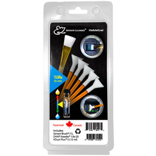 Visible Dust EZ Cleaning Kit Plus - 1.15ml VDust Sensor Brush and 5 Orange Swabs (1.6x)
