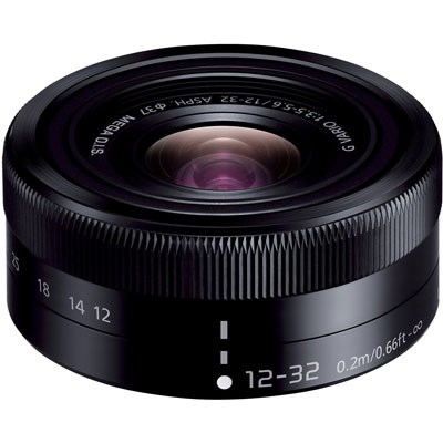 Panasonic 12-32mm f3.5-5.6 Mega OIS G Vario Lens - Black
