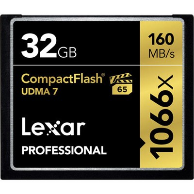 Lexar 32GB 1066x (160MB/Sec) Professional UDMA 7 Compact Flash