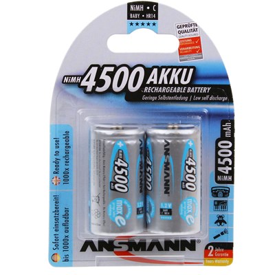 Ansmann 2 x C 4500mAh-Max e Batteries