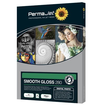 Permajet Smooth Gloss 6x4 280gsm Photo Paper - 100 Sheets