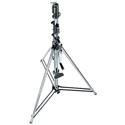 Manfrotto 087NWB Wind-Up Light Stand with Safety Release Cable - Black
