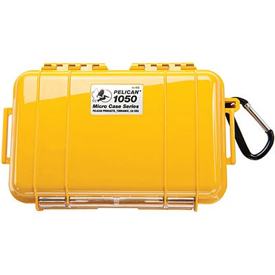 Peli 1050 Microcase Yellow with Black Liner