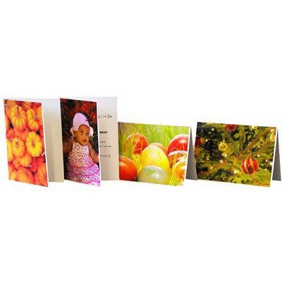 Permajet Pre-Creased Greetings Cards - A5 - Gloss Finish - 25 Sheets