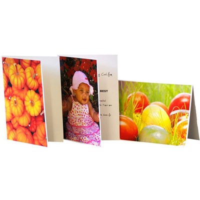 Permajet Pre-Creased Greetings Cards - A6 - Gloss Finish - 50 Sheets