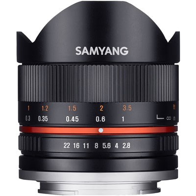 Samyang 8mm f2.8 UMC II Fisheye Lens for Canon M