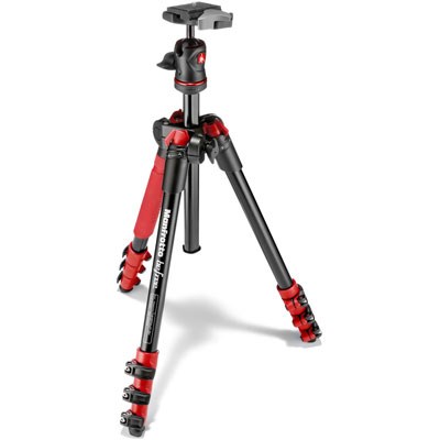 Manfrotto Befree Travel Tripod - Red