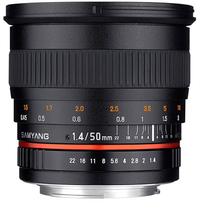 Samyang 50mm f1.4 AS UMC Lens – Nikon AE Fit