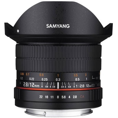 Samyang 12mm f2.8 ED AS NCS Fisheye Lens - Canon Fit