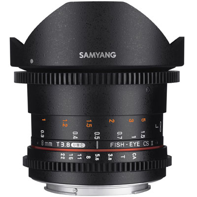 Samyang 8mm T3.8 VDSLR UMC II Fisheye Lens – Nikon Fit