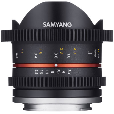 Samyang 8mm T3.8 Video UMC II Fisheye Lens – Sony E Fit