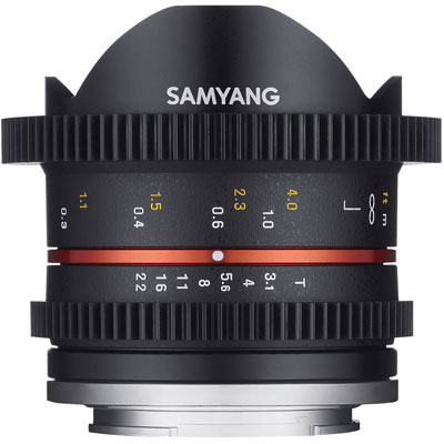 Samyang 8mm T3.8 Video UMC II Fisheye Lens – Micro Four Thirds Fit