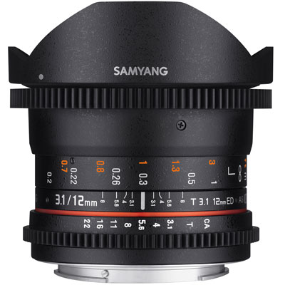 Samyang 12mm T3.1 ED AS NCS Fisheye VDSLR Lens – Nikon Fit
