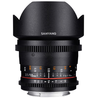 Samyang 10mm T3.1 ED AS NCS CS II VDSLR Lens – Nikon Fit