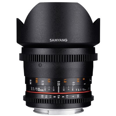 Samyang 10mm T3.1 ED AS NCS CS II Video Lens - Sony E Mount