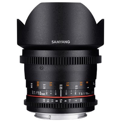 Samyang 10mm T3.1 ED AS NCS CS II Video Lens - Fujifilm Fit