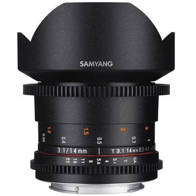 Samyang 14mm T3.1 ED AS IF UMC II VDSLR Lens – Nikon Fit