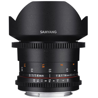 Samyang 14mm T3.1 ED AS IF UMC II VDSLR Lens – Canon Fit